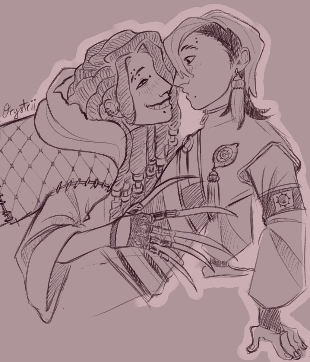 orystrii's tweet photo. (early) jankatober day 3: obsession
They are mutually fascinated by eachother 

#janka #jankatober #jankatober2026 #gachiart https://t.co/sTyBpYhP4F