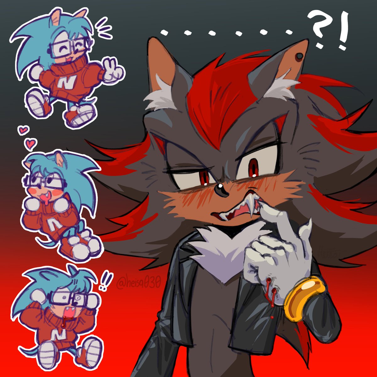 heisa030's tweet photo. DAY 1 - Teeth!
#sonictober2026 https://t.co/UI7Fy5BA9Q