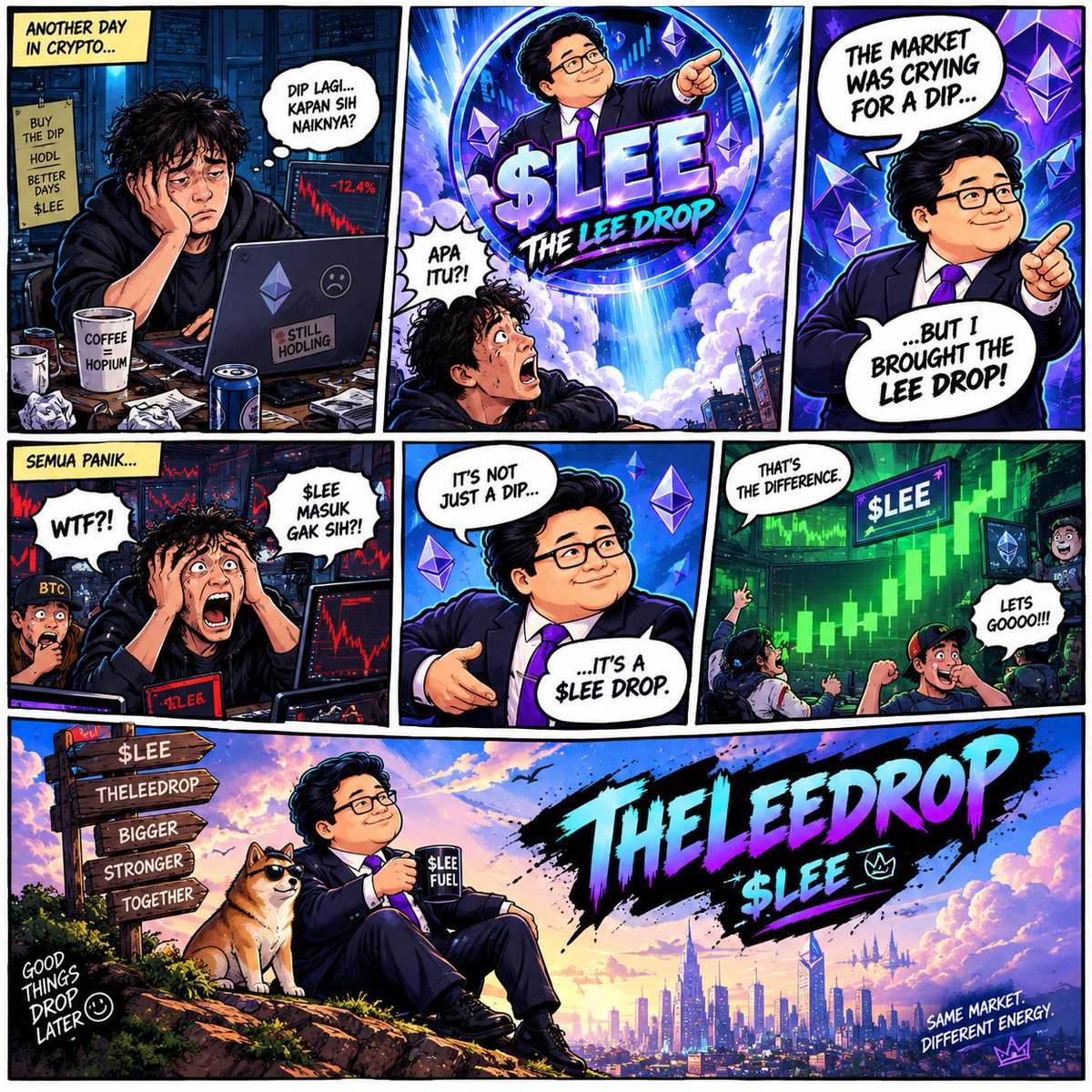 KurrCoins's tweet photo. They asked for the dip. The Lee Drop understood the assignment. 💀

@theleedrop #LEEMemeContest https://t.co/dmGFluCMGY