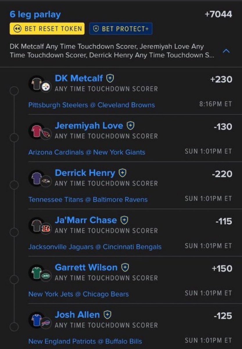 mobparlayp's tweet photo. 🏈 ANYTIME TOUCHDOWN SCORER PARLAY

JOIN THE FREE DISCORD 🔗👇
https://t.co/7KRAvplrQm

#NFL #NFLProps #SGP #NFLBetting #GamblingTwitter #GamblingX #PrizePicks #FanDuel #DraftKings https://t.co/OJLNgUtB6U