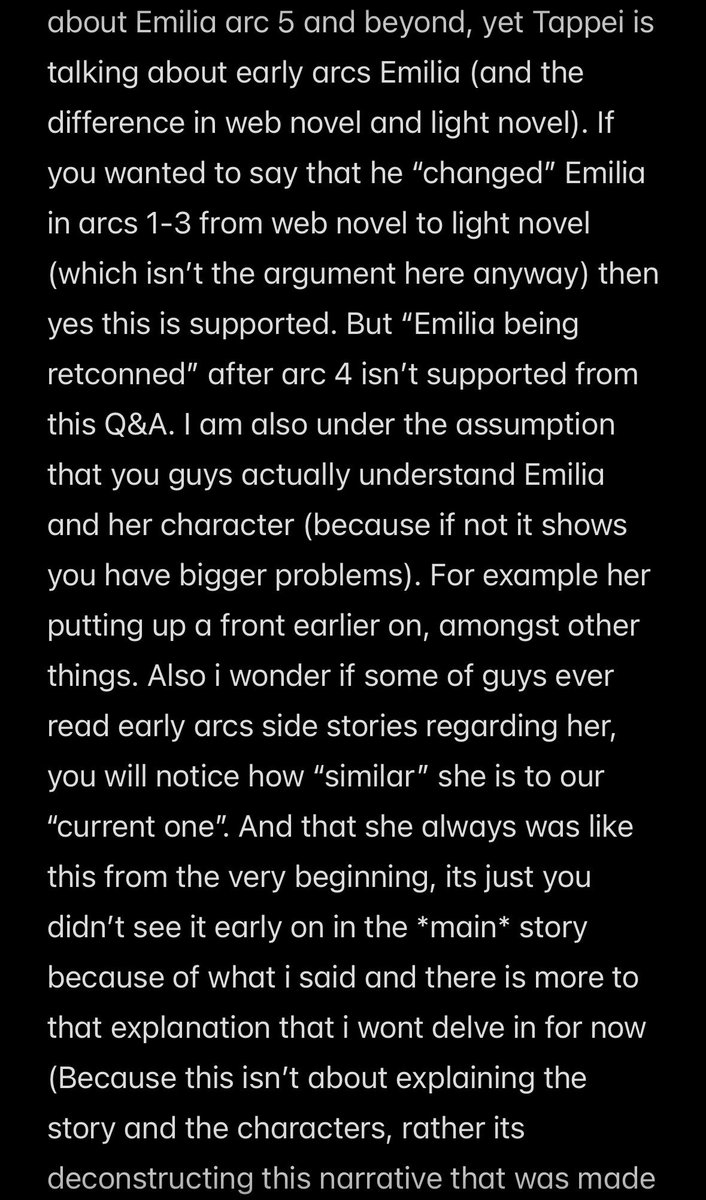 Kingoid_'s tweet photo. My personal rambling on a specific narrative being spun on Emilia for years now: https://t.co/VNv67hPdY1