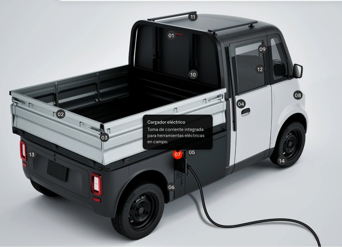 sethharpesq's tweet photo. One of the many small but substantial measures Mexico’s wildly popular democratic socialist government is taking to materially improve the lives of citizens is to develop these tough little electric cars and trucks that people can buy directly from the state for about $50/month. https://t.co/4UvH0cxciP