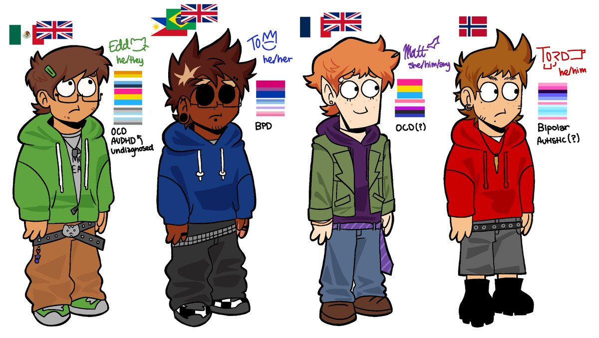 yummiestar's tweet photo. My eddsworld headcanons +design updates eek! https://t.co/olNc2kzn70