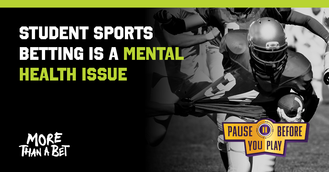 PBYP_OH's tweet photo. Sports betting has spread on college campuses, and recent research sheds light on how students’ mental health is impacted. Nicholas McAfee from @OleMiss has growing concerns for students after leading research that shows #StudentGambling often occurs alongside depression, anxiety, and substance use. #StudentAthletes also show signs of worsening mental health due to increased betting-related harassment. Read the blog to learn more about this issue: [LINK]

#PauseBeforeYouPlay #MoreThanABet #MentalHealth