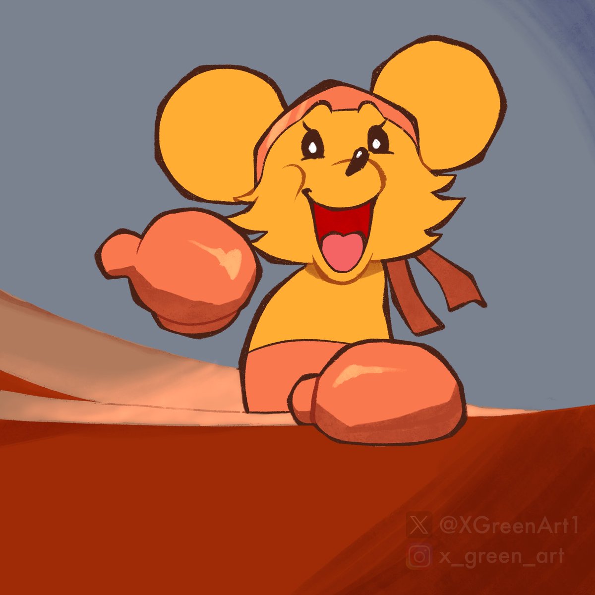 XGreenArt1's tweet photo. Orange as Jerry is pretty cute

#deltarune #orange https://t.co/X4gp1GzL8a