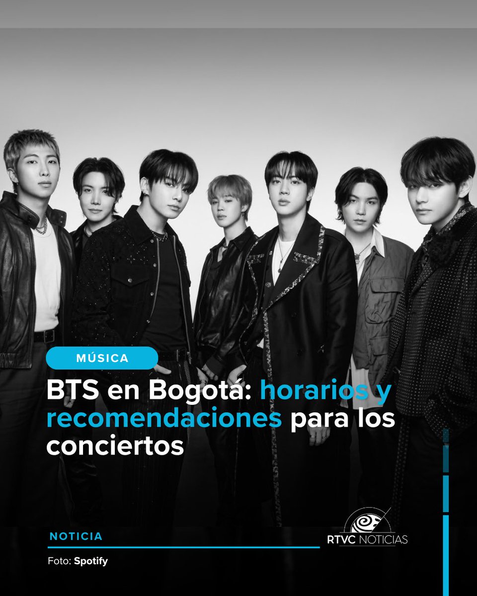 RTVCnoticias's tweet photo. 💜 ¿Vas al concierto de BTS en Bogotá? Esta guía te interesa.

La capital se prepara para recibir a los seguidores de la agrupación surcoreana. Antes de salir de casa, ten en cuenta los horarios, las recomendaciones de ingreso y las medidas establecidas para el evento.

🕐 Revisa a qué hora abren las puertas.
🚇 Planea tu transporte y llega con anticipación.
🎒 Consulta qué elementos están permitidos.
