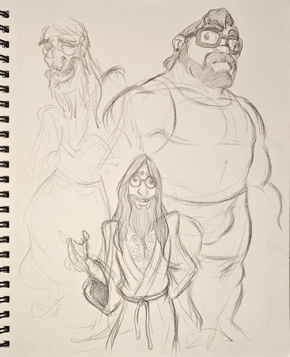 JoshSphinx's tweet photo. Side doddles while finalizing a comic.

Thinking-Feeling in terminologies helps alot in instinctively/instinct drawing -> Then, references can help with position ideas, enticing shapes and volume movement. 

Super question:
(What do i like[to feel] about this?)
Then list it. https://t.co/DY33aSBFjh