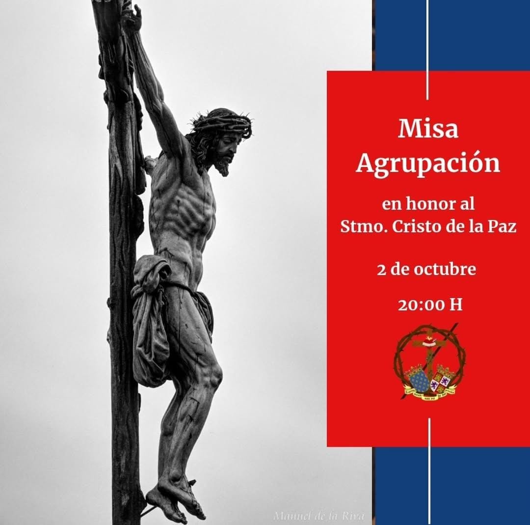 appazymisericor's tweet photo. 🔵🔴 MISA AGRUPACIÓN 🔴🔵

Mañana, viernes 2 de octubre, se celebrará la misa en honor al Santísimo Cristo de la Paz. 

🗓️ 2 de octubre
🕗 20:00h
⛪ Parroquia San Luis y San Fernando (Rochelambert)

📷 @mriva_tempusfugit

📩 Infórmate y contacta:
secretaria@pazymisericordia.com https://t.co/4F8eWPvfAW