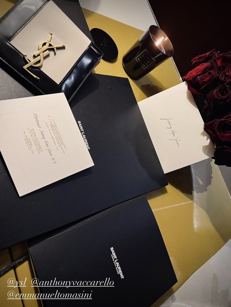 haniwadda's tweet photo. JEONGHAN’s Paris Fashion Week invitation from the brand:

- Saint Laurent: Monsieur Jeonghan Yoon (2023, 2024)
- Givenchy: Monsieur Jeonghan (2026) https://t.co/2qbrdJinnB