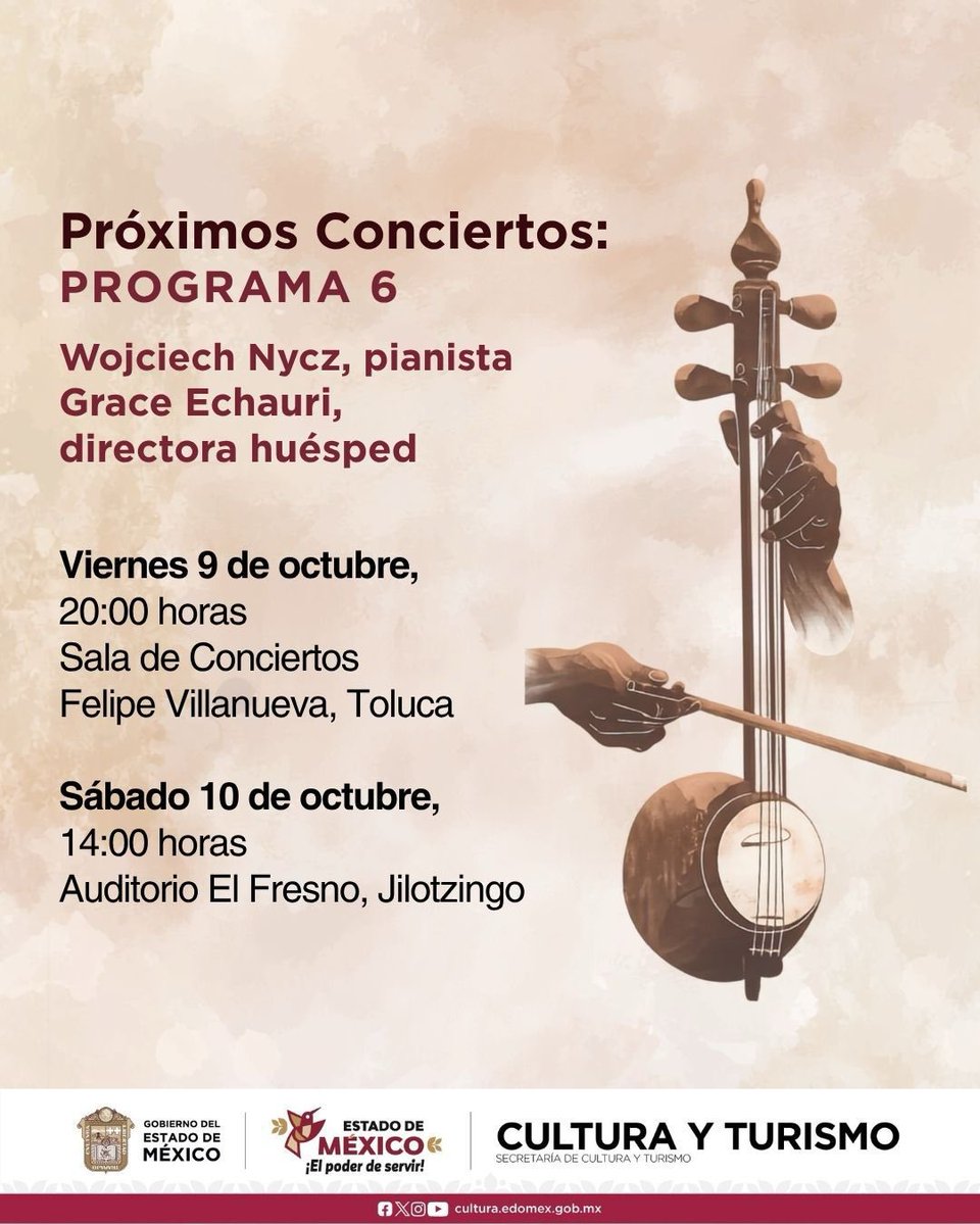 OSEMoficial's tweet photo. Este fin de semana acompañaremos a la soprano Eugenia Garza, en la interpretación de “La canzone dei ricordi”, de Martucci, y para cerrar interpretaremos la extraordinaria Sinfonía No. 1, de Beethoven.
Dirección, @maciasrodrigo_ 

#Programa5 #ElPoderDeServir https://t.co/upoupQ889K