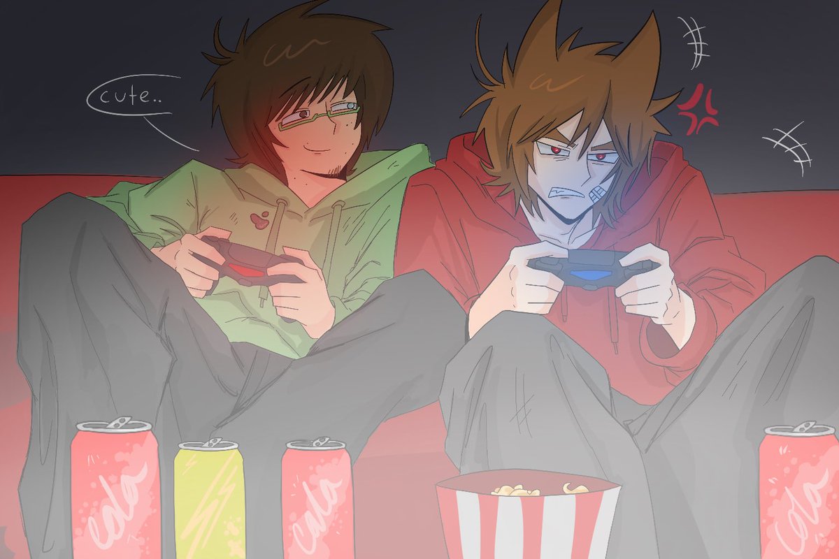 fuzzedmilk's tweet photo. game night 
#baconcola #eddtord #eddsworld https://t.co/eJkbaWofLx