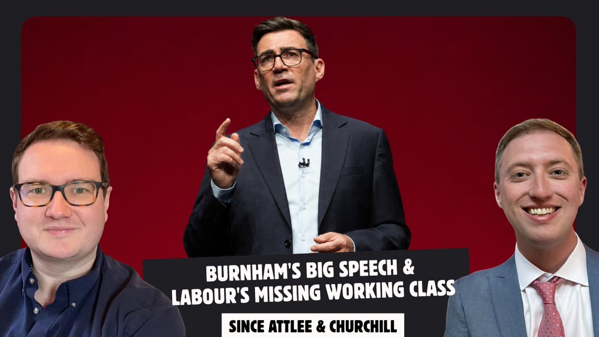 SAAC_Podcast's tweet photo. 🚨 NEW PODCAST: Burnham's Big Speech &amp; Labour's Missing Working Class

This week, @LeeDavidEvansUK and @richardmarcj discuss Andy Burnham’s speech to the Labour Party Conference. 

Did it actually represent a meaningful change in Labour’s policies and politics? 

Or... 1/5 https://t.co/lDNpp7Vu1j