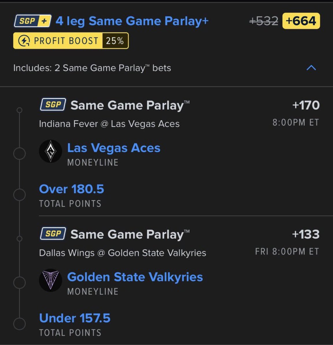 mobparlayp's tweet photo. WNBA Playoffs Boost

Good Luck If Tailing🍀

JOIN THE FREE  DISCORD 🔗🔗 https://t.co/7KRAvplrQm

#MLB #MLBBets #HomeRunProps #HRParlay #BaseballBets #SportsBetting #Parlay #DavisParlay @Playbook https://t.co/CeGtRjU3kR