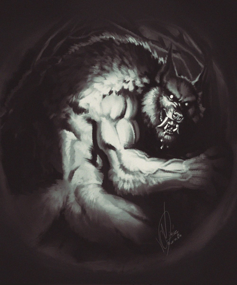 NicoleChiorato's tweet photo. Weretober Day 01 - Wolf🐺 

#weretober2026 #werewolf #art #illustration #fantasy #darkfantasy #timelapse #speedpaint #werewolfart https://t.co/EjP1B7lEid