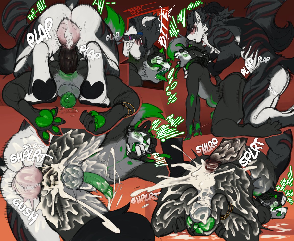 KaitheWolf3's tweet photo. ⚠️ NSFW

Every so often Kal and Ellio apparently decide subtlety is overrated.

No clever setup this time, no pretending somebody accidentally got distracted—just two very familiar troublemakers letting the claws, teeth, and every bit of restraint come off at once.~

Kal can be sweet.

Ellio can be composed.

Neither of those facts are especially relevant once these two decide to go feral together.

Probably best not to ask who started it.

They’re both going to blame the other anyway. 💚

@KingEllio 
Art by @thendyart