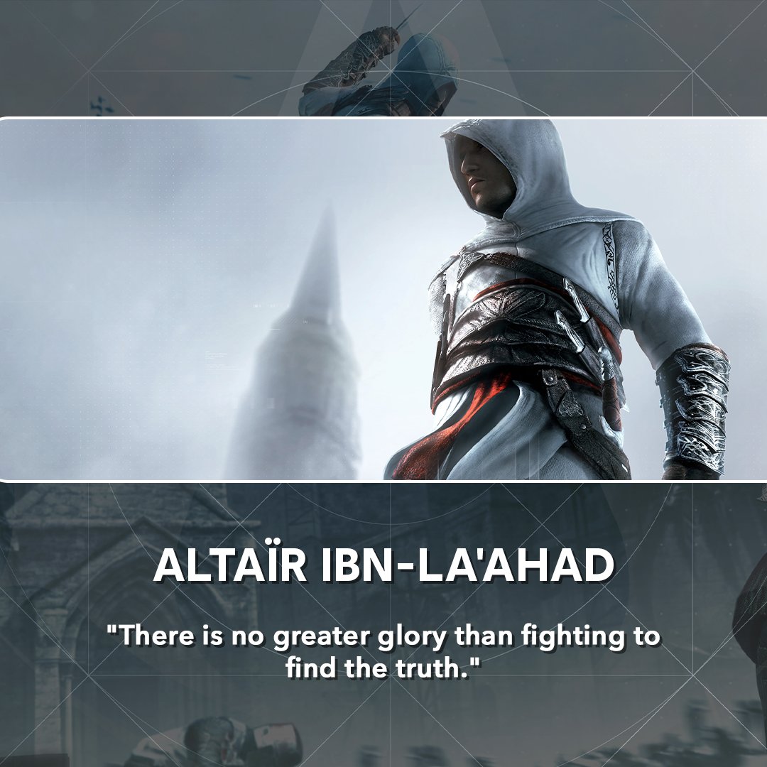 Assassins_UK's tweet photo. A thread of Assassin's Creed quotes we'll never forget👇 #AssassinsCreed https://t.co/CCmjHHM5VG