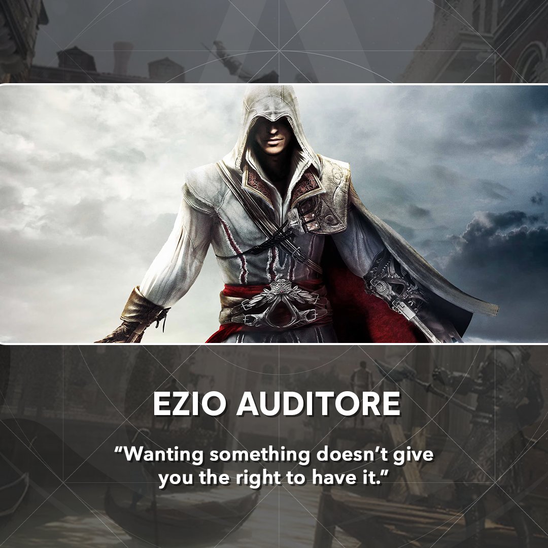 Assassins_UK's tweet photo. A thread of Assassin's Creed quotes we'll never forget👇 #AssassinsCreed https://t.co/CCmjHHM5VG