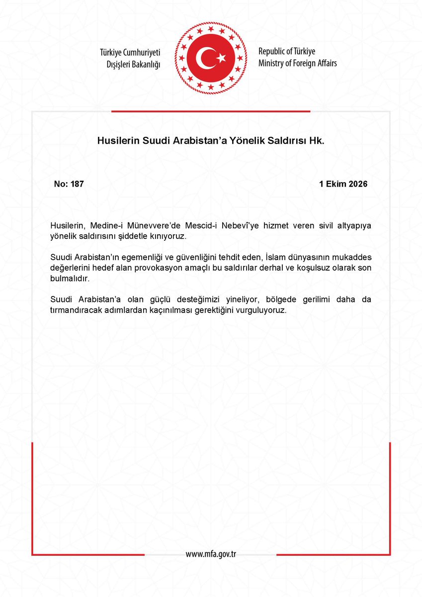 TC_Disisleri's tweet photo. Husilerin Suudi Arabistan’a Yönelik Saldırısı Hk. https://t.co/IxPaytiunj https://t.co/Ddjrfbbhym