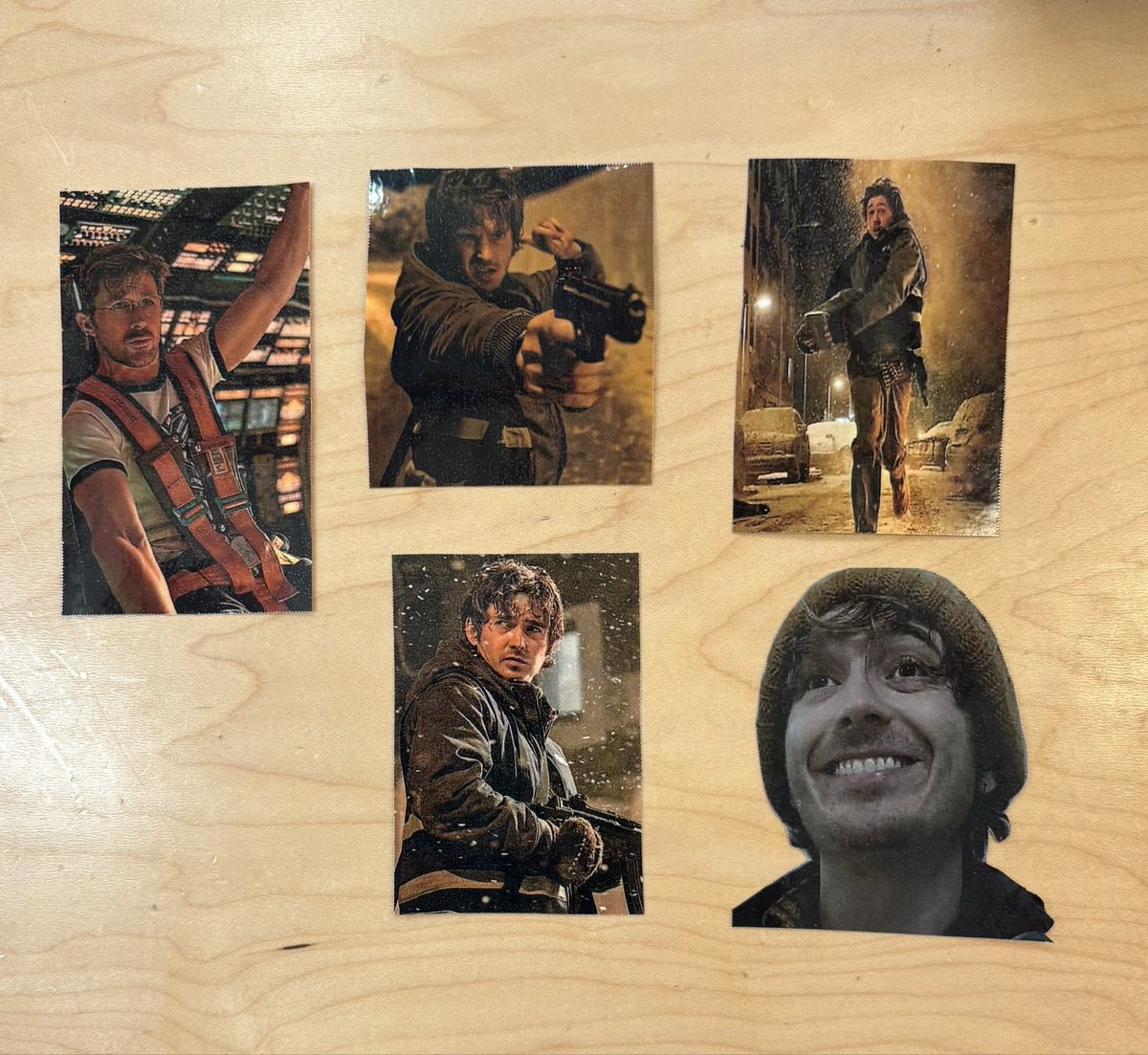 sleepysolanum's tweet photo. who thought it was a good idea to leave me alone at work with a printer and a laminator https://t.co/eiAgEwTasM