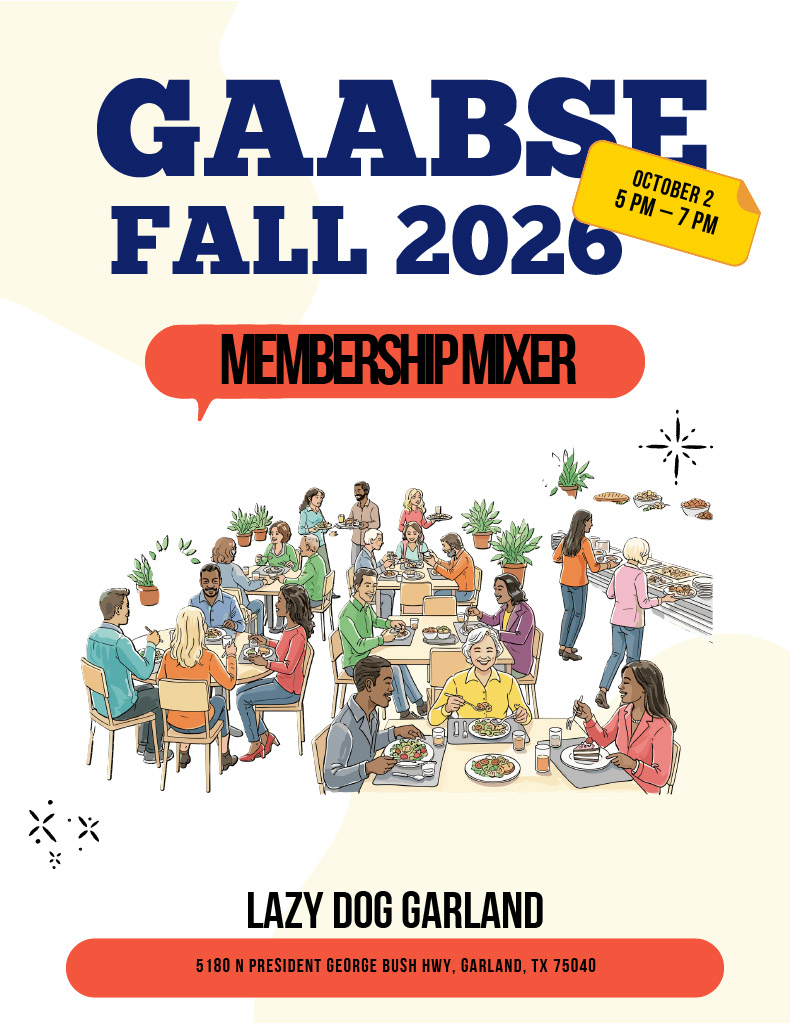 GarlandABSE's tweet photo. Looking forward to the 2026 GAABSE Membership Mixer:
๐
Tomorrow, Friday Oct. 2
๐@ Lazy Dog in Garland
โฐ5โ7 p.m.!
Enjoy food, fun, and fellowship. Guests are welcome! Letโs reconnect and keep moving #BackTo100! ๐ฏ๐ https://t.co/1x0iq1EVb2