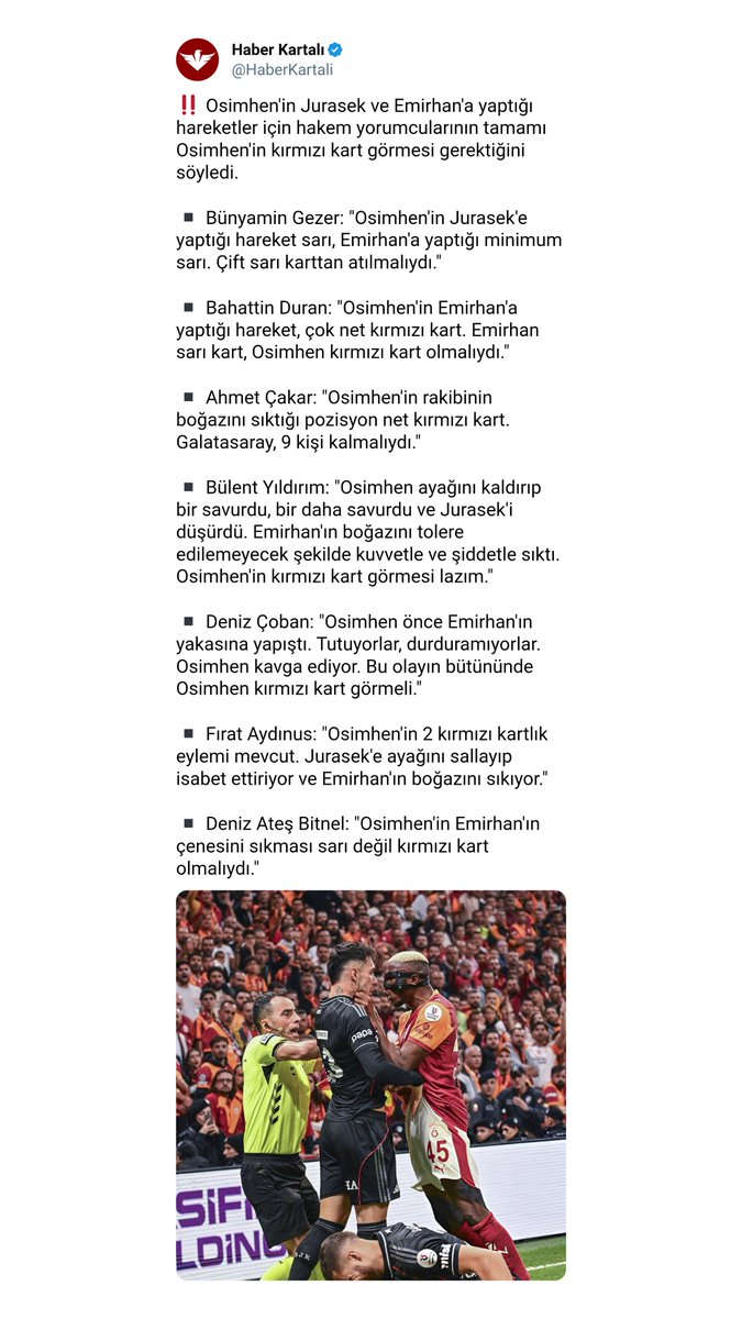 HaberKartali's tweet photo. Gözaltına alınan Yasin Kol ile ifadeye çağrılan Arda Kardeşler'in yönettiği Galatasaray - Beşiktaş maçları. https://t.co/ks6uk77i2x