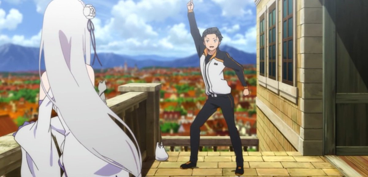 Slei_Shin15's tweet photo. Nadie hace 10 años habría pensado que esa pose cringe del cap 1 de Rezero se acabaría convirtiendo en uno de los símbolos más grandes del desarrollo y viaje de Subaru en la serie a posterior

Convertir eso en algo épico no lo hace cualquiera. https://t.co/SrEC19t5GW