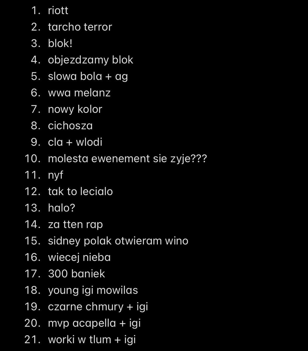 chivasio's tweet photo. RIOTT SETLISTA TTORWAR DZIEN 1 UWAGA SPOILERY https://t.co/EEV2GQFT0z