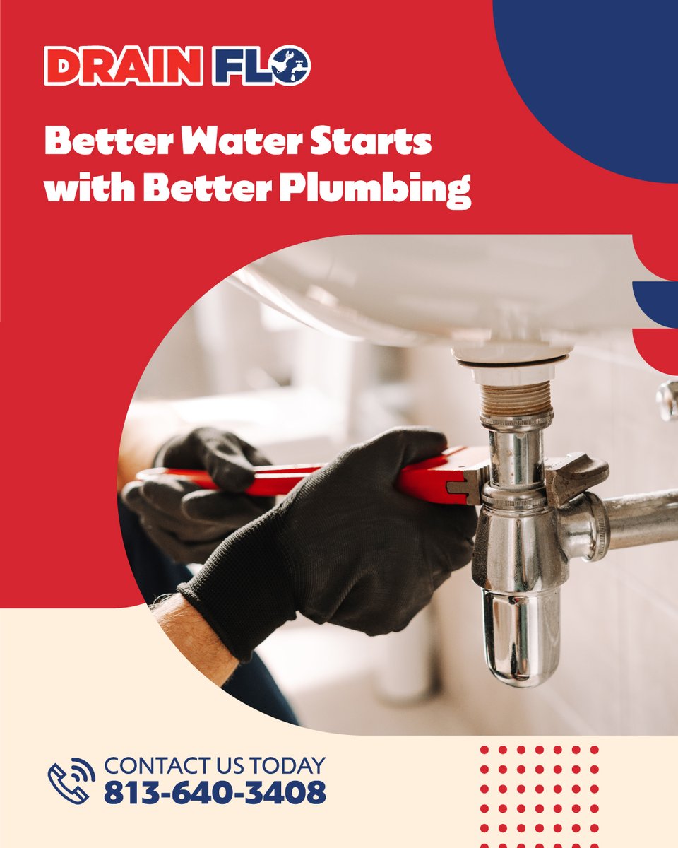 drainfloplumber's tweet photo. Concerned about hard water, mineral buildup, or aging plumbing? Drain Flo Plumbing offers water softeners and whole-home water system solutions designed to help Tampa homeowners protect their plumbing and improve everyday water quality.

https://t.co/7TCfWXqckq https://t.co/5GuzjtC5Z5