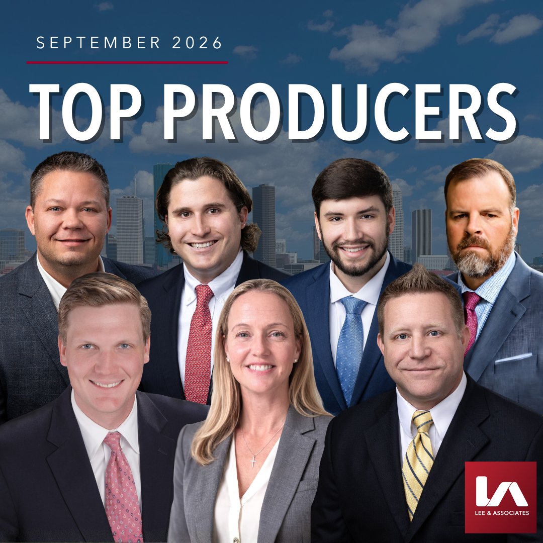 LeeAssociateHOU's tweet photo. Congratulations to our September 2026 Top Producers on an outstanding month.

Please join us in recognizing the professionals delivering exceptional results across our Industrial, Office, and Capital Markets platforms

#LeeAssociatesHouston #HoustonCRE #TopProducers https://t.co/2lL3XbH3bZ
