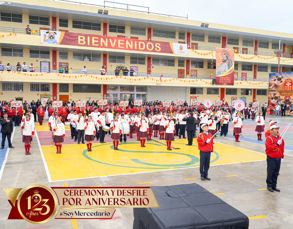 MercedHuacho's tweet photo. CEREMONIA Y DESFILE POR NUESTROS 123 AÑOS
La celebración de nuestros 123 años reunió a estudiantes, docentes y familias en una significativa Ceremonia y Desfile, donde reafirmamos el orgullo de pertenecer a una historia construida con valores, vocación y tradición mercedaria. https://t.co/6ibZ0yWmv8