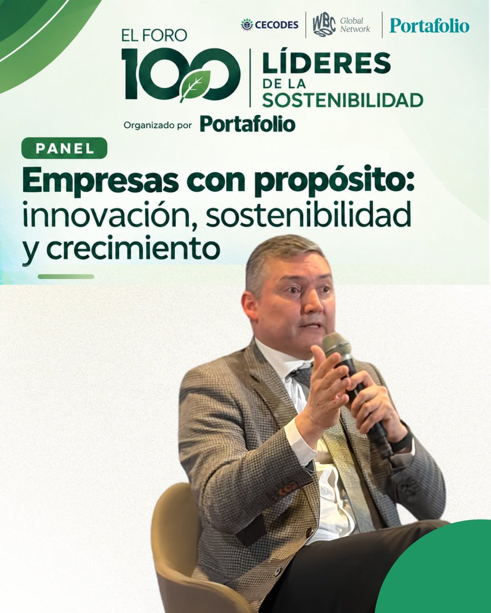 CECODES's tweet photo. En el marco del Foro “100 Líderes de la Sostenibilidad”, organizado por @Portafolioco, nuestro Director Ejecutivo, @sergiorengifo, participó del panel “Empresas con propósito: innovación, sostenibilidad y crecimiento”.

Allí aportó su visión sobre el fortalecimiento de la sostenibilidad por parte del sector privado colombiano, la importancia de la transversalidad de las decisiones que se toman desde la alta gerencia y el impacto positivo que puede tener el sector empresarial en los territorios.  

Aquí les dejamos algunas frases clave de sus intervención en este espacio.