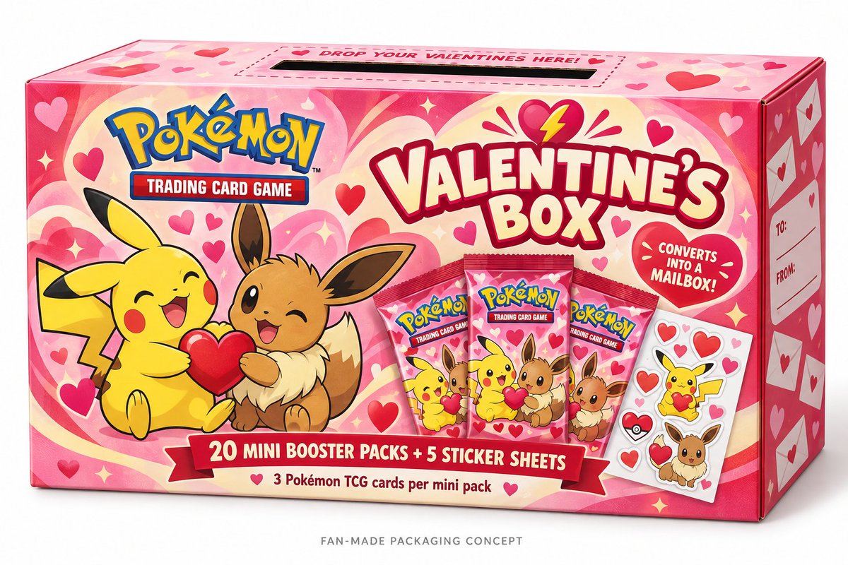CollectorClubHQ's tweet photo. The new Pokemon Valentine's box is going to fly off of the shelves 👀 https://t.co/iBLGKlOuAa