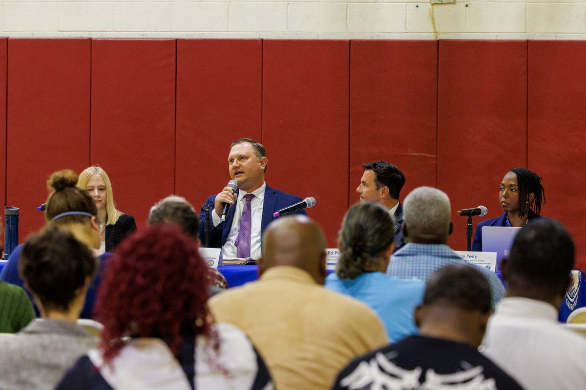 NewJerseyDEP's tweet photo. Last night, DEP and the @NewJerseyOAG  joined Camden County residents for a community update and listening session regarding EMR’s Camden scrap metal facility.

The session provided residents with an opportunity to learn more about the State’s public nuisance lawsuit against EMR, ask questions, and share their concerns and experiences directly with State representatives.

Thank you to the Camden County community members who participated and contributed to this important dialogue. Meaningful community engagement and resident input are essential to advancing environmental justice and addressing environmental concerns across New Jersey.

Learn more about our work to strengthen Environmental Justice throughout the state: https://t.co/b09g6FFhEx
