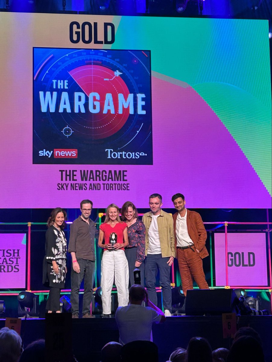 BethRigby's tweet photo. Huge congratulations to the wonderful @haynesdeborah &amp; podcast team at Sky News &amp; Tortoise for winning the News and Current Affairs award at the British podcast awards. Thoroughly deserved 👏 https://t.co/KzSfaIK2rS