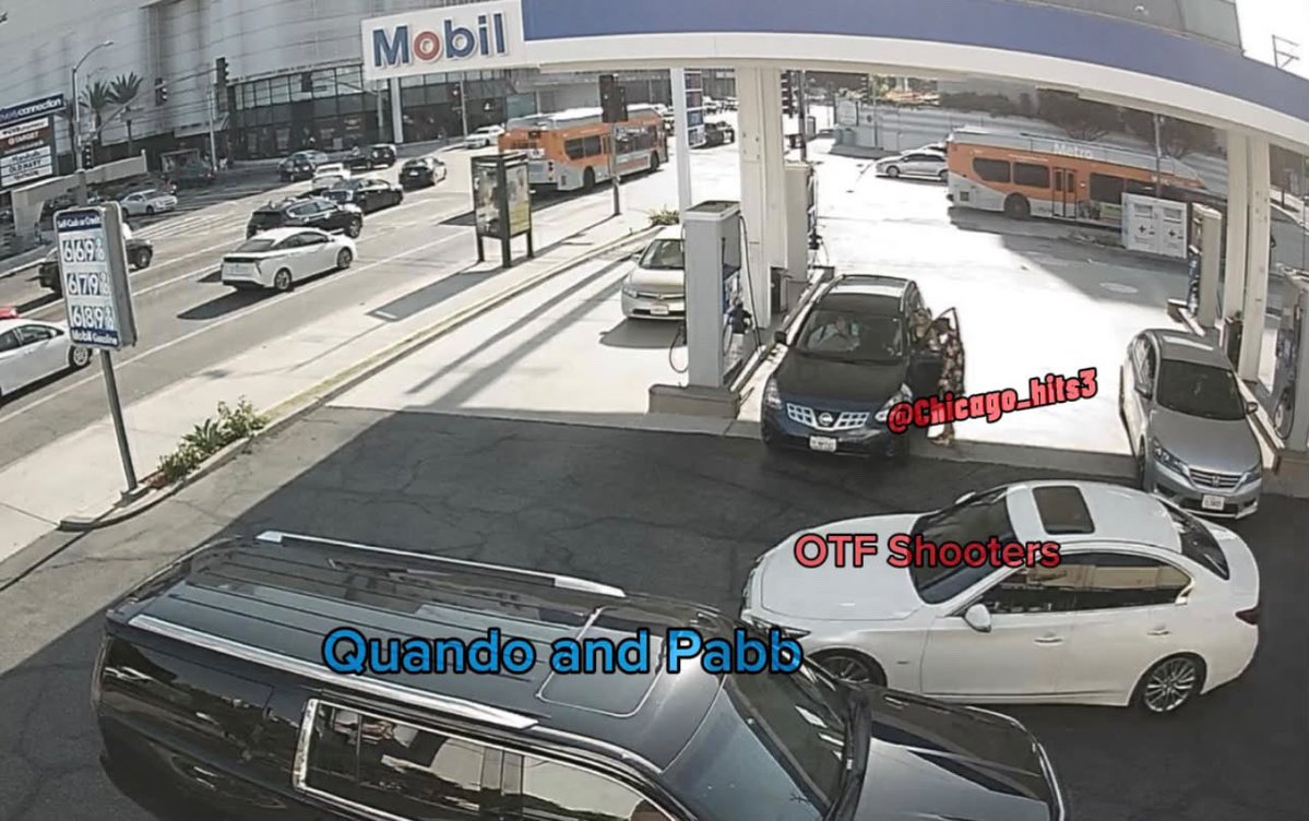 DailyChiraq's tweet photo. 🚨 Feds release new photos from the M*rder of Lul Paab showing the shooters stalking Quando Rondo and then shooting at him at the gas station https://t.co/PcPKaaL3wy