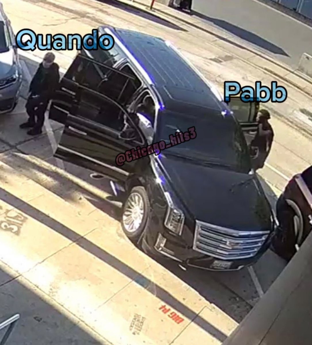 DailyChiraq's tweet photo. 🚨 Feds release new photos from the M*rder of Lul Paab showing the shooters stalking Quando Rondo and then shooting at him at the gas station https://t.co/PcPKaaL3wy