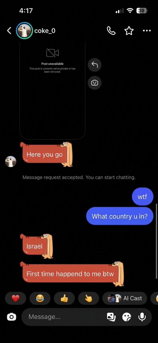 retrohoopers's tweet photo. all my TikTok’s got taken down BUT ONLY in Israel. I’m so dead ass😭😭😭 https://t.co/WLAZ4UVxlI