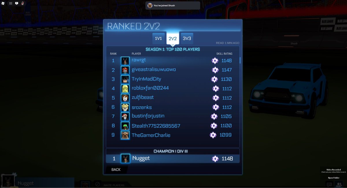 Nuqqet_RL's tweet photo. RANK 1 ON BLOX LEAGUE LFT https://t.co/943O7T4ijE