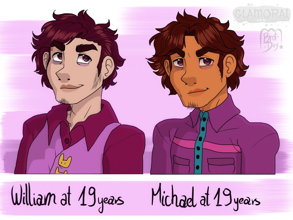 Brot_Day's tweet photo. Do you see now how the animatronics thought Michael was William? Mike looks so similar to his father when he was young!
#art #fnaf #williamafton #michaelafton #GLAMORAI https://t.co/RJbjRS3ULp