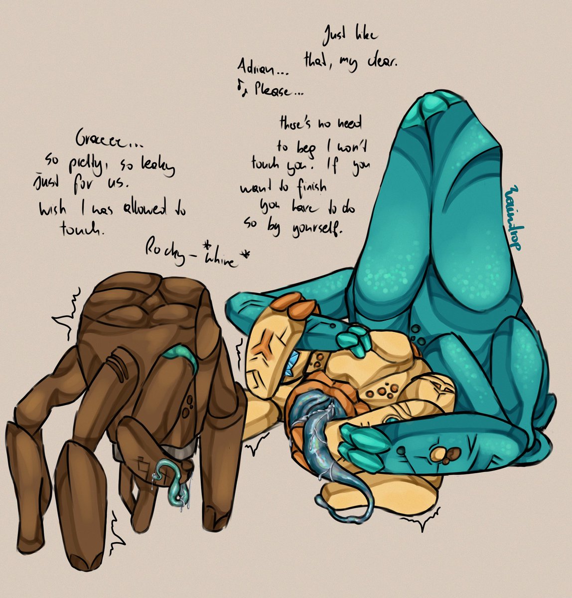 Drop_of_raine's tweet photo. Kinktober day onee mutual masturbation and yk I just threw some dominant Adrian in the mix just for funsies heh
#grockdrian #grocky #savestars #projecthailmary https://t.co/LqkiLw3YGu