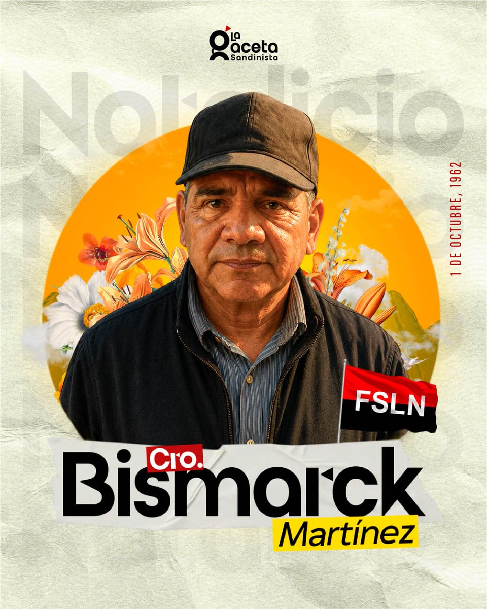 LaGacetaFSLN's tweet photo. Conmemoramos el natalicio del Cro. Bismarck Martínez, Militante del Amor. Fue brigadista de Alfabetización y combatiente de las Milicias, tuvo su vida segada en 2018, al ser secuestrado, torturado y asesinado por estructuras criminales de la derecha durante la intentona golpista. https://t.co/1sCosbLbFd
