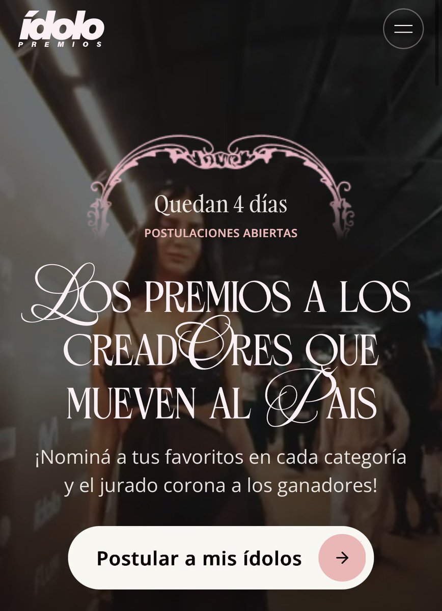 SolangistasOff's tweet photo. 🗣️PREMIOS ÍDOLO 2026 

Quedan 4 días para postular a sus ídolos, la proponemos a Sol para hacerla ganadora? 

ENTRA ACÁ Y PROPONELA:https://t.co/UuH1ECtHuV https://t.co/6amjWnA68i