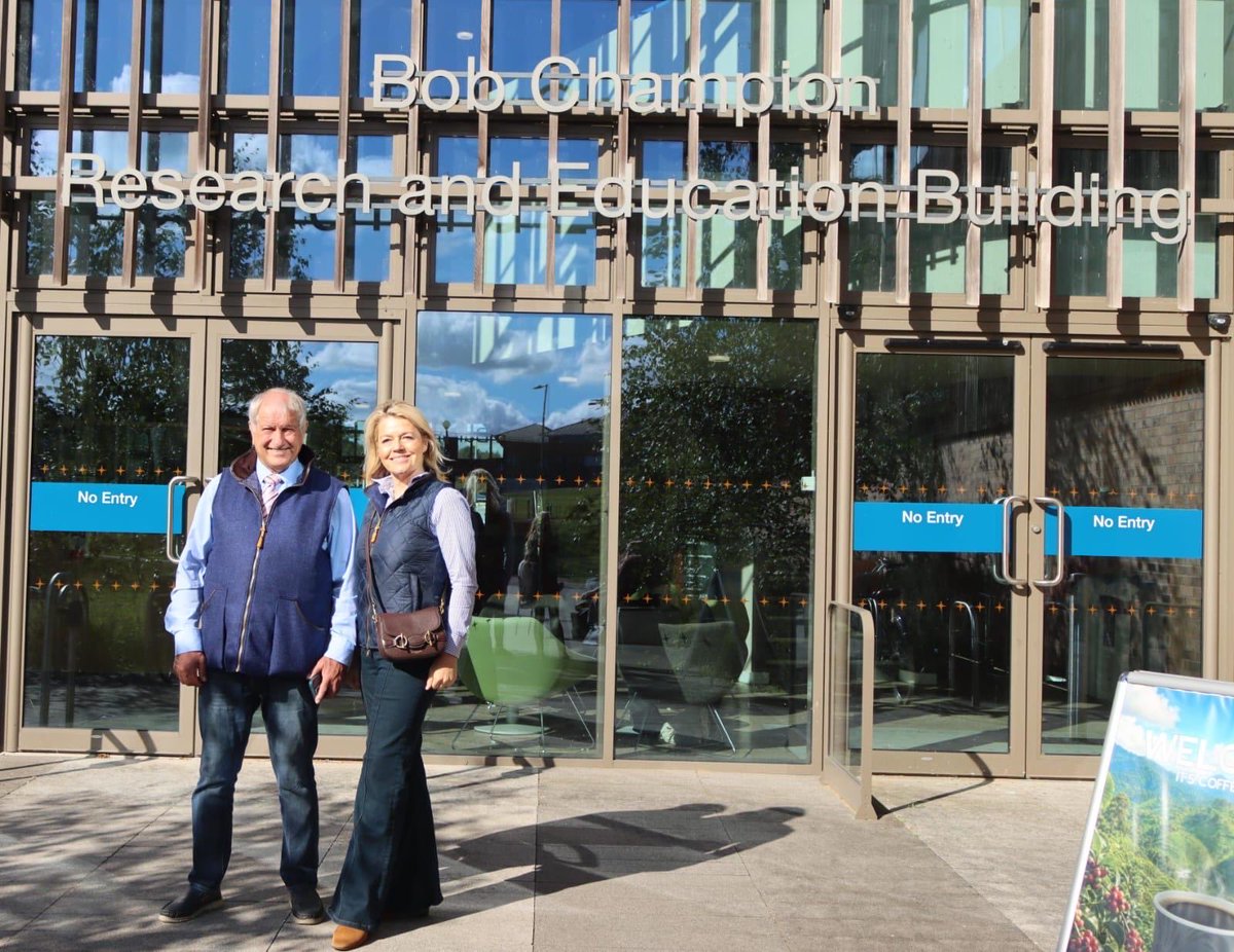 BobChampion1981's tweet photo. @BBCLookEast dropped in at the Bob Champion Research and Education Building @uniofeastanglia to meet Bob Champion and Prof Colin Cooper, and hear about the vital prostate cancer research happening in Norwich. #ProstateCancer https://t.co/OwJ9tmZ7bN