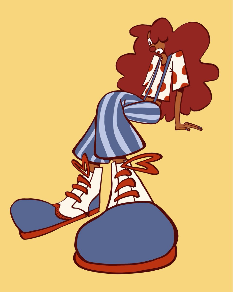 weelbiii's tweet photo. Clowntober D1 : Shoes https://t.co/punhCkjR3D