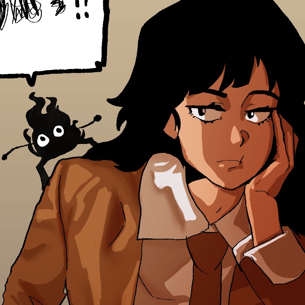CoffeeBrew4rt's tweet photo. Heather and kakodaimon ⚫

 Character illustration from my upcoming webtoon

'Easy Way Out'

#webtoon #webcomic #illustration‌‌ https://t.co/xA8bOO4sy3