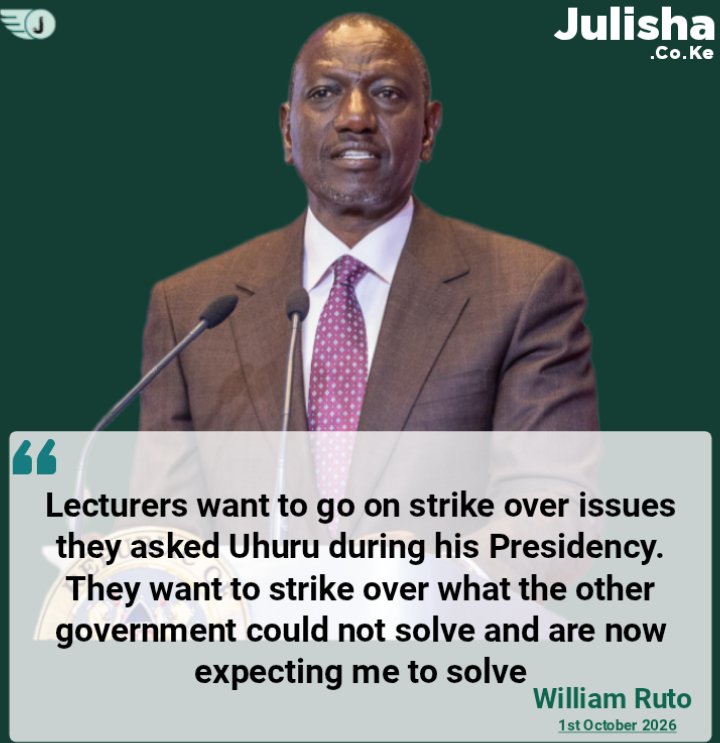 Goddie_Ke's tweet photo. President Ruto: Lecturers want to go on strike over issues they asked Uhuru during his Presidency. They want to strike over what the other government could not solve and are now expecting me to solve https://t.co/NeJOaXNE12