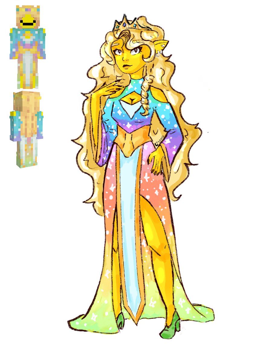 moonlght22oa's tweet photo. she’s genuinely ethereal i love this skin so much #princezamfanart https://t.co/yDHXXXoRMw