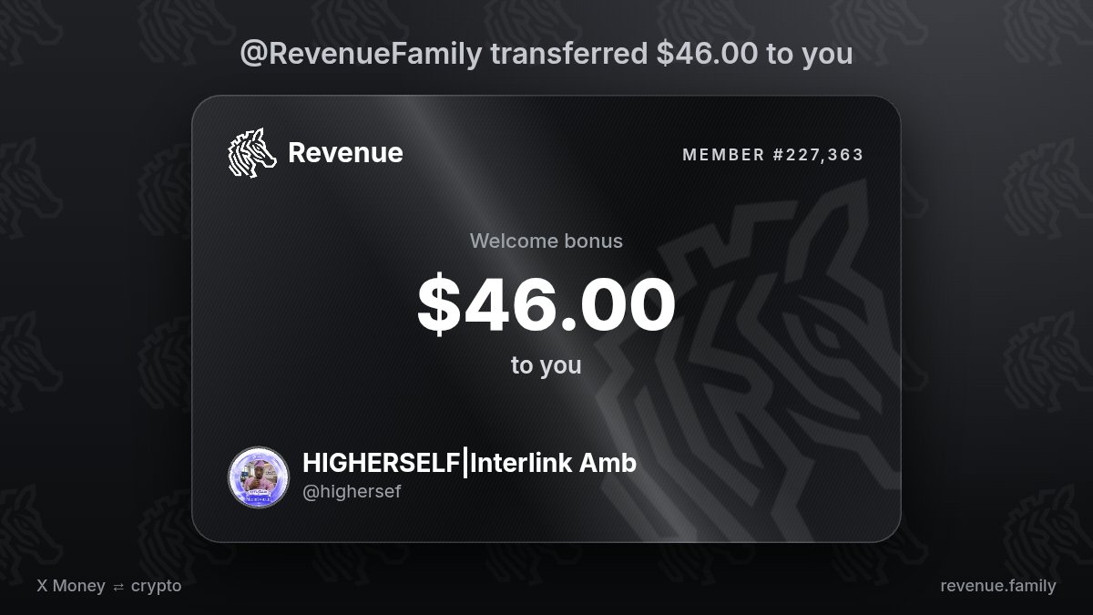 highersef's tweet photo. @RevenueFamily started me with $46.00 https://t.co/e6v5f1msyO