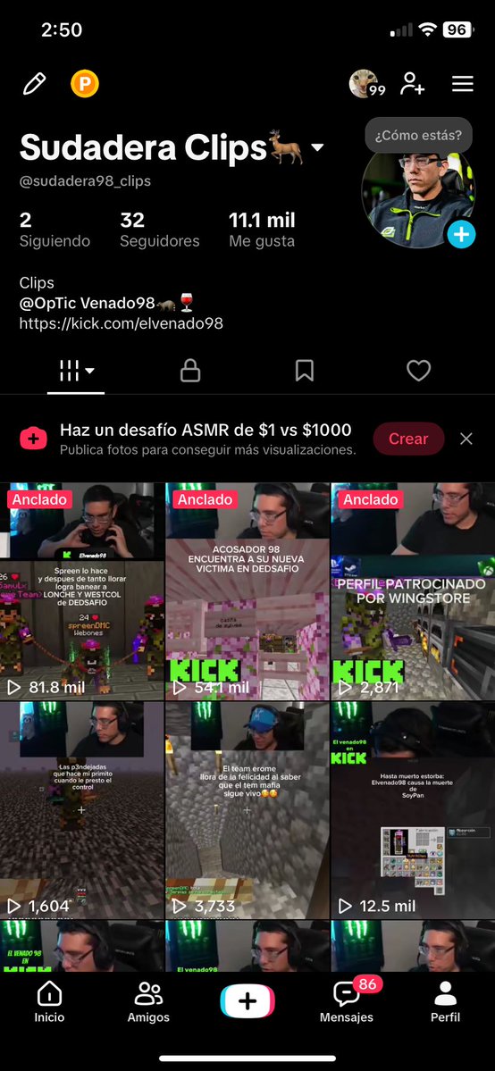 truefeaa's tweet photo. se que no tiene nada que ver pero tirenme paro ya casi tengo 2 videos con 100k😭🙏🏼@ElVenado98 https://t.co/LnE1Adc15k