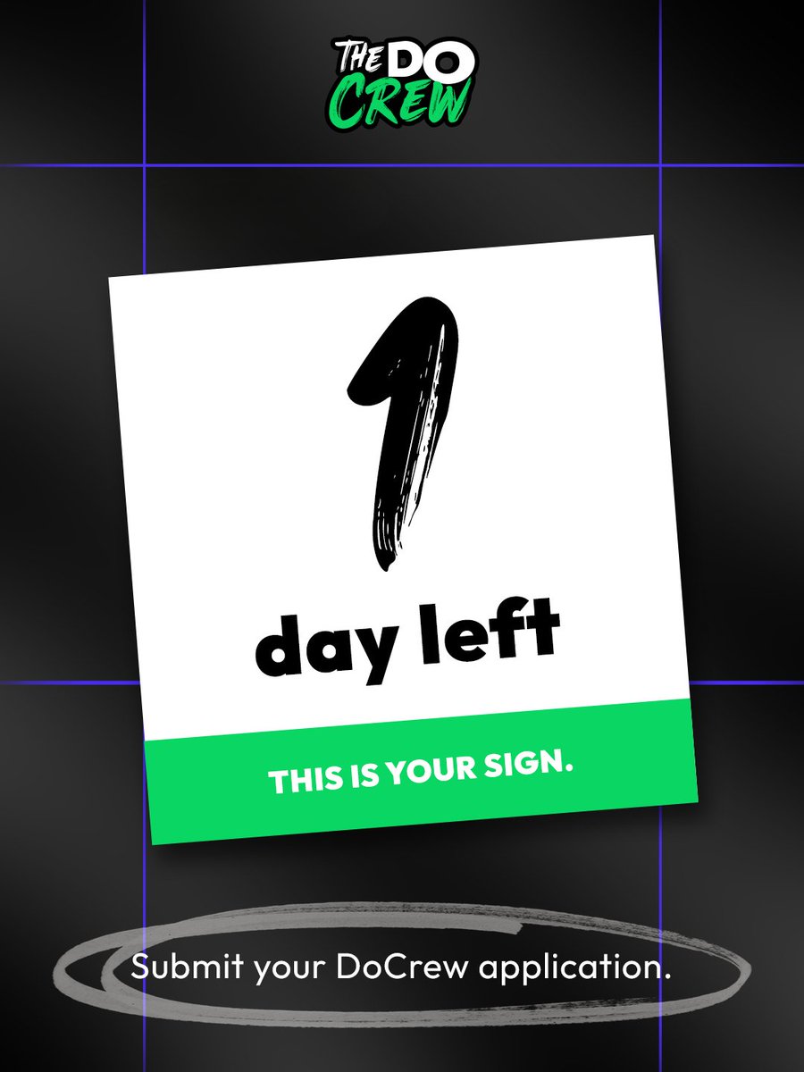 dosomething's tweet photo. 1 Day Left! 👀 If you’ve been thinking about applying for the DoCrew, now’s the time.

We’re not looking for influencers or perfect résumés. We’re looking for passionate, thoughtful young people with a point of view and the drive to do something about the issues they care about. And we're not asking you to do it for free. This is a paid opportunity!

Submit your application by Oct. 2 at https://t.co/QVm50vAfYQ

Drop one word in the comment: the issue YOU care about most
